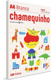 PAPEL A4 CHAMEQUINHO BRANCO 100FLS