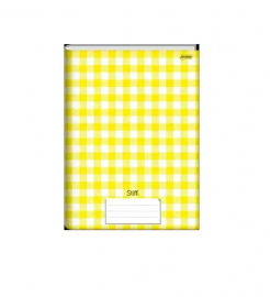 CADERNO BROCHURA XADREZ STIFF AMARELO 96 FOLHAS - JANDAIA