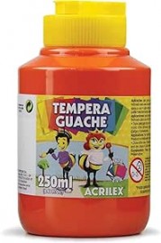 TINTA GUACHE VERMELHO FOGO 250ML - ACRILEX