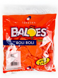 BALAO BOLI BOLI LISO 6,5 LARANJA