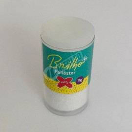 GLITTER BRANCO POTE 3G - MAKE+