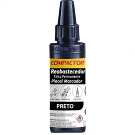 REFIL MARCADOR PERM COMPACTOR 30ML PRETO