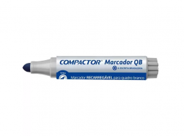 MARCADOR PARA QUADRO BRANCO RECARREGVEL AZUL - COMPACTOR