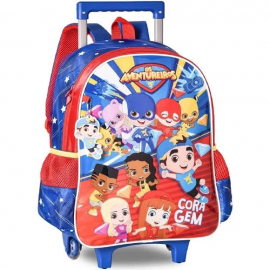 MOCHILA DE RODINHA INFANTIL MASCULINO AVENTUREIROS - CLIO