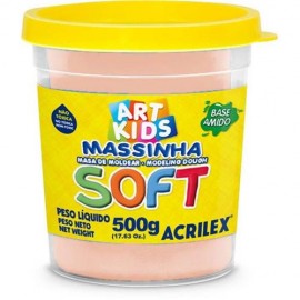 MASSA PARA MODELAR SOFT 500G AMARELO PESSEGO - ACRILEX