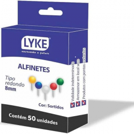 ALFINETE CABECA REDONDA - CX/50 PCS -  LYKE