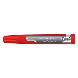 MARCADOR PERMANENTE FABER CASTELL VERMELHO