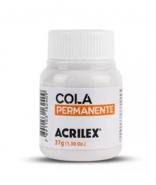 COLA PERMANENTE ACRILEX 37G ARTESANATO TECIDO MADEIRA