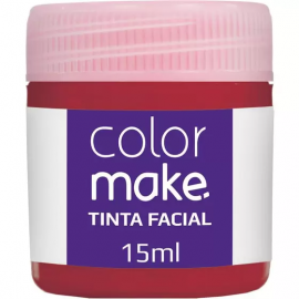 PINTURA FACIAL LIQUIDA VERMELHO 15ML - COLORMAKE