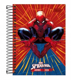 AGENDA ESPIRAL SPIDER MAN 2024 176 FOLHAS 1 UN - TILIBRA