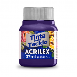 TINTA PARA TECIDO COR VIOLETA 37ML - ACRILEX