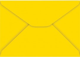 ENVELOPE CARTA COLORIDO 114X162MM AMARELO 85G - FORONI