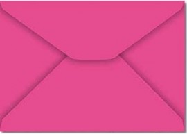 ENVELOPE CARTA COLORIDO 114X162MM ROSA CHOQUE 80G - SCRITY