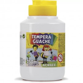 TINTA GUACHE BRANCA 250ML - ACRILEX