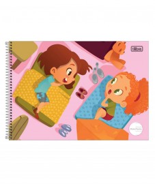 CADERNO ESPIRAL CD MEIA PAUTA SAPECA 40FLS - TILIBRA