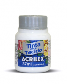 TINTA PARA TECIDO COR BRANCO 37ML - ACRILEX