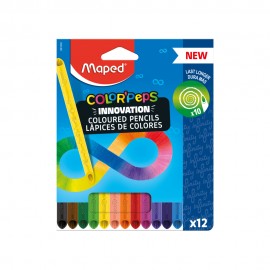 LPIS DE COR MAPED COLORPEPS 12 CORES INFINITY