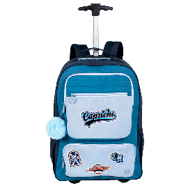 MOCHILA CARRINHO GRANDE CAPRICHO CLASS - COSMIC PATCHES - SESTINI