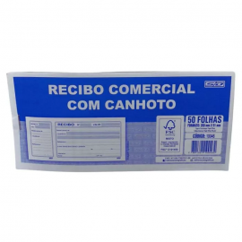 RECIBO COMERCIAL COM CANHOTO 50FLS 200MMX91MM - SAO DOMINGOS