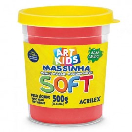 MASSA PARA MODELAR SOFT 500G VERMELHO - ACRILEX