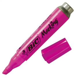 CANETA MARCA TEXTO BIC MARKING PROFISSIONAL ROSA