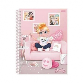 CADERNO DEBBY SO DOMINGOS 1/4 80FLS