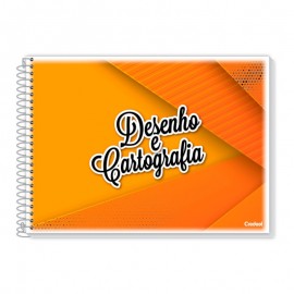 CADERNO CARTOGRAFIA GRANDE ESPIRAL  96F - CREDEAL