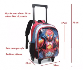 MOCHILA RODINHAS INFANTIL X-ROBOT 