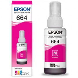 Tinta Magenta epson T664 Original para L395 L365 L220 L455 L380 L375