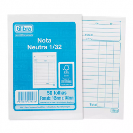 NOTA NEUTRA 1/32 105MMX146MM 50 FLS - TILIBRA