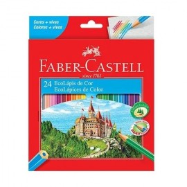 LPIS COR CORES VIVAS 24 CORES - FABER-CASTELL