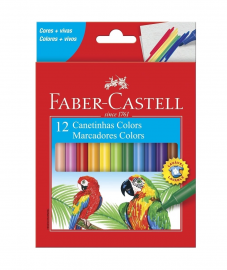 CANETINHA 12 CORES - FABER-CASTELL