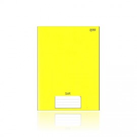 CADERNO BROCHURA STIFF 48 FOLHAS AMARELO