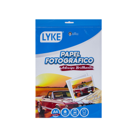 PAPEL FOTOGRAFICO ADESIVO- A4 - 135G - LYKE 20 UN