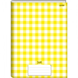 CADERNO XADREZ PEQUENO 1/4 AMARELO 96 FOLHAS - JANDAIA