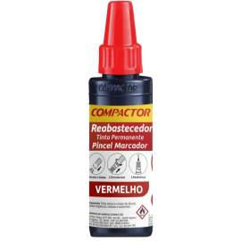 REFIL MARCADOR PERM COMPACTOR 30ML VERMELHO