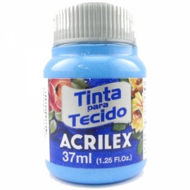 TINTA PARA TECIDO AZUL CELESTE 37ML - ACRILEX