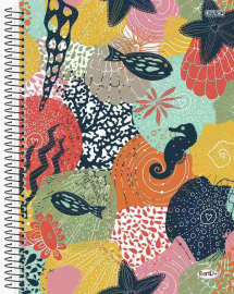 CADERNO ESPIRAL 1M 80FLS BOM D+ FEMININO - SO DOMINGOS