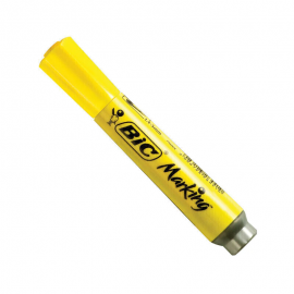 CANETA MARCA TEXTO BIC MARKING PROFISSIONAL AMARELO