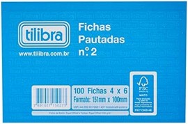 FICHA PAUTADA N2 4X6 100F- TILIBRA