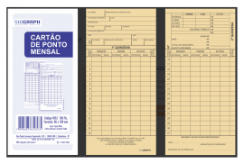 IMPRESSO CARTO DE PONTO MENSAL 86 X 180MM - SIDGRAPH