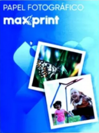 PAPEL FOTOGRAFICO GLOSSY A4 180G 20 FOLHAS - MAXPRINT