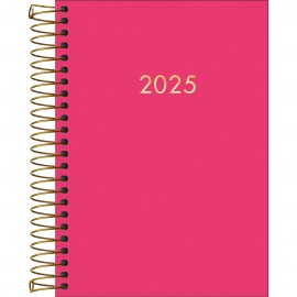 AGENDA ESPIRAL EXECUTIVA NAPOLI ROSA FEMININA 2025 TILIBRA