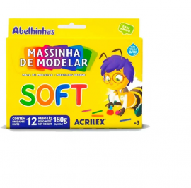 MASSINHA DE MODELAR 12 CORES ACRILEX SOFT