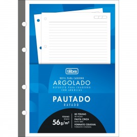 REFIL PAUTADO TILIFLEX PARA CADERNO ARGOLADO 80F - TILIBRA