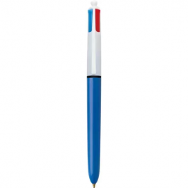 Caneta Bic 4 Cores Azul, Preta, Vermelha e Verde