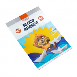 BLOCO DE DESENHO A3 BRANCO 297MM X 420MM 140G/M - 20 FOLHAS - BRW