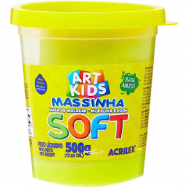 MASSA PARA MODELAR SOFT 500G AMARELO LIMAO - ACRILEX