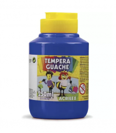 TINTA GUACHE AZUL TURQUESA 250ML - ACRILEX