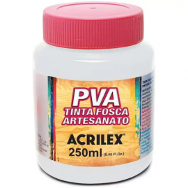 TINTA PVA 250ML. BRANCO - ACRILEX